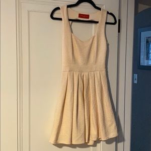 Akira blush sweetheart back dress